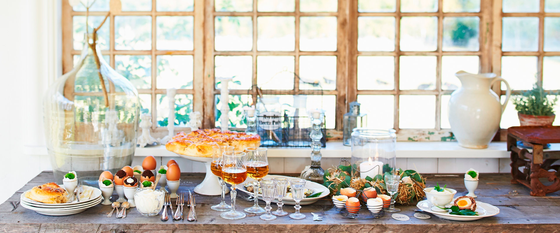 Buffet pour le déjeuner du lundi de Pâques