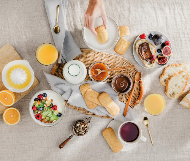 Produkte für ein gesundes Frühstück