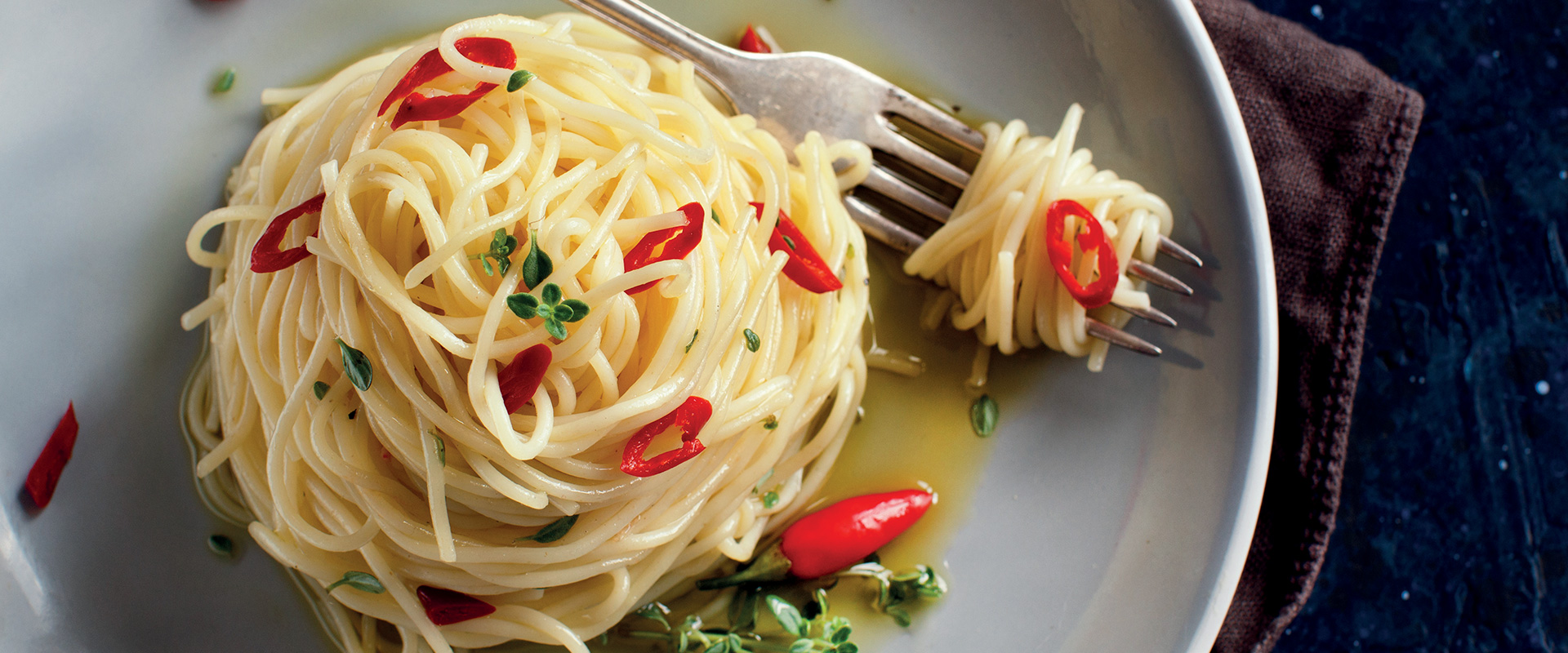 Spaghetti mit Knoblauch, Öl und Chili - Fratelli Carli