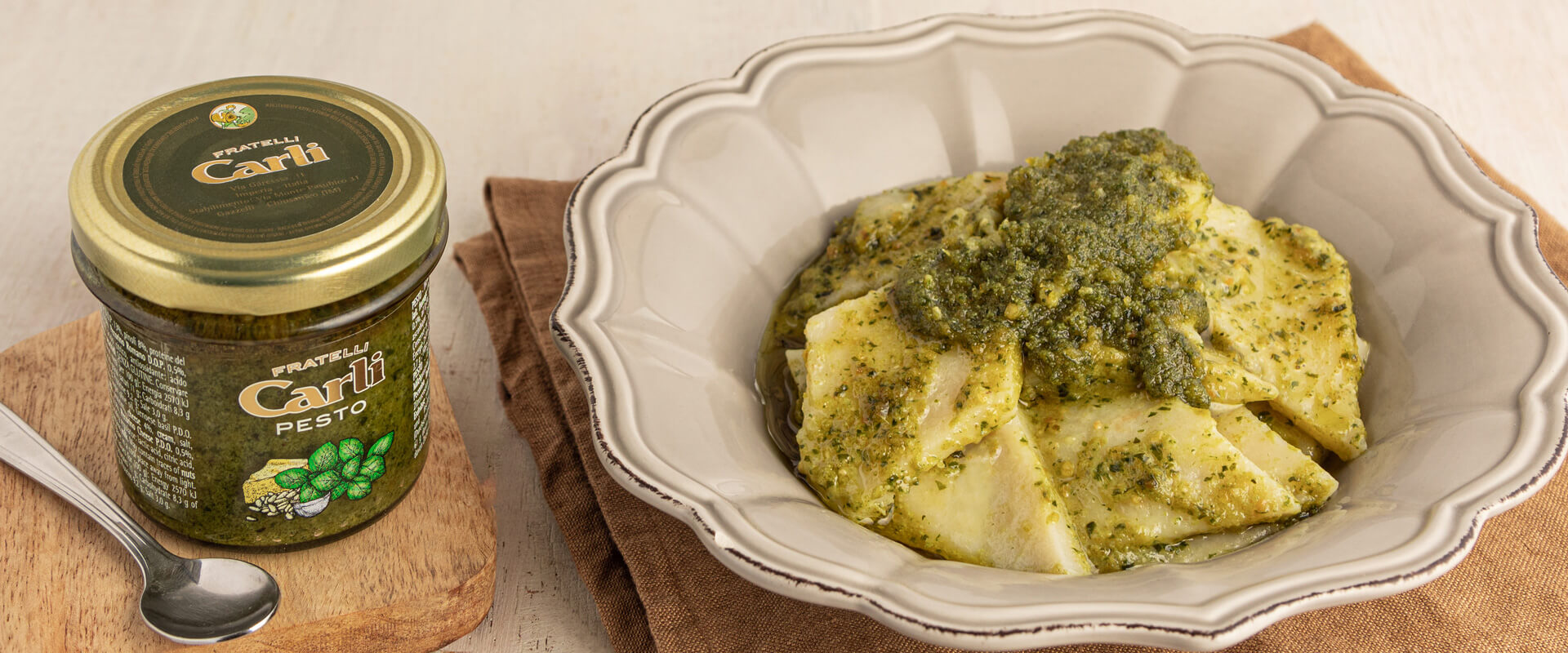 Testaroli mit Genueser Pesto von Carli