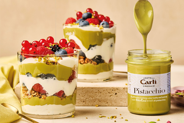 Creme de pistache avec de la glace