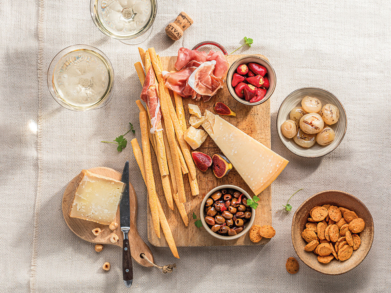 aperitif mit parmesan kaese
