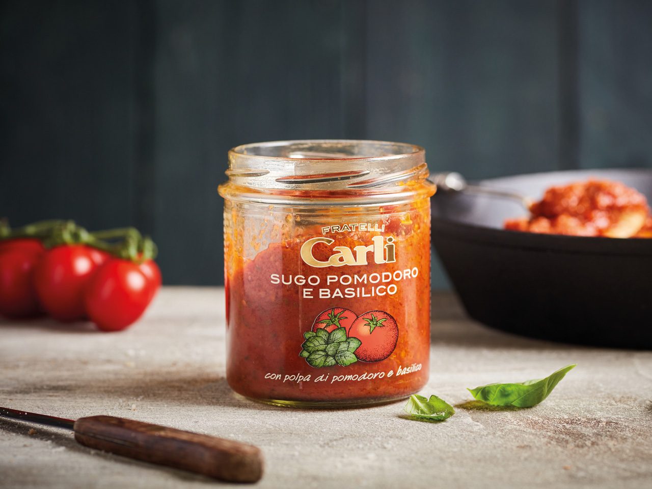 Italienische Tomatensauce mit Basilikum | Fratelli Carli Italienische Tomatensauce mit Basilikum | Fratelli Carli