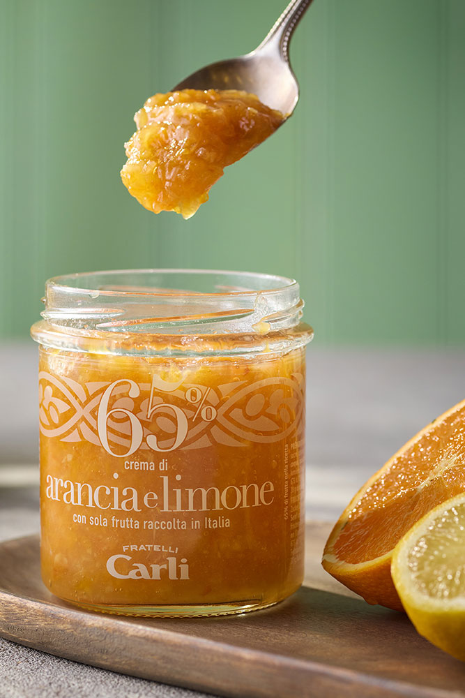 Crema di Frutta mit orange und zitrone