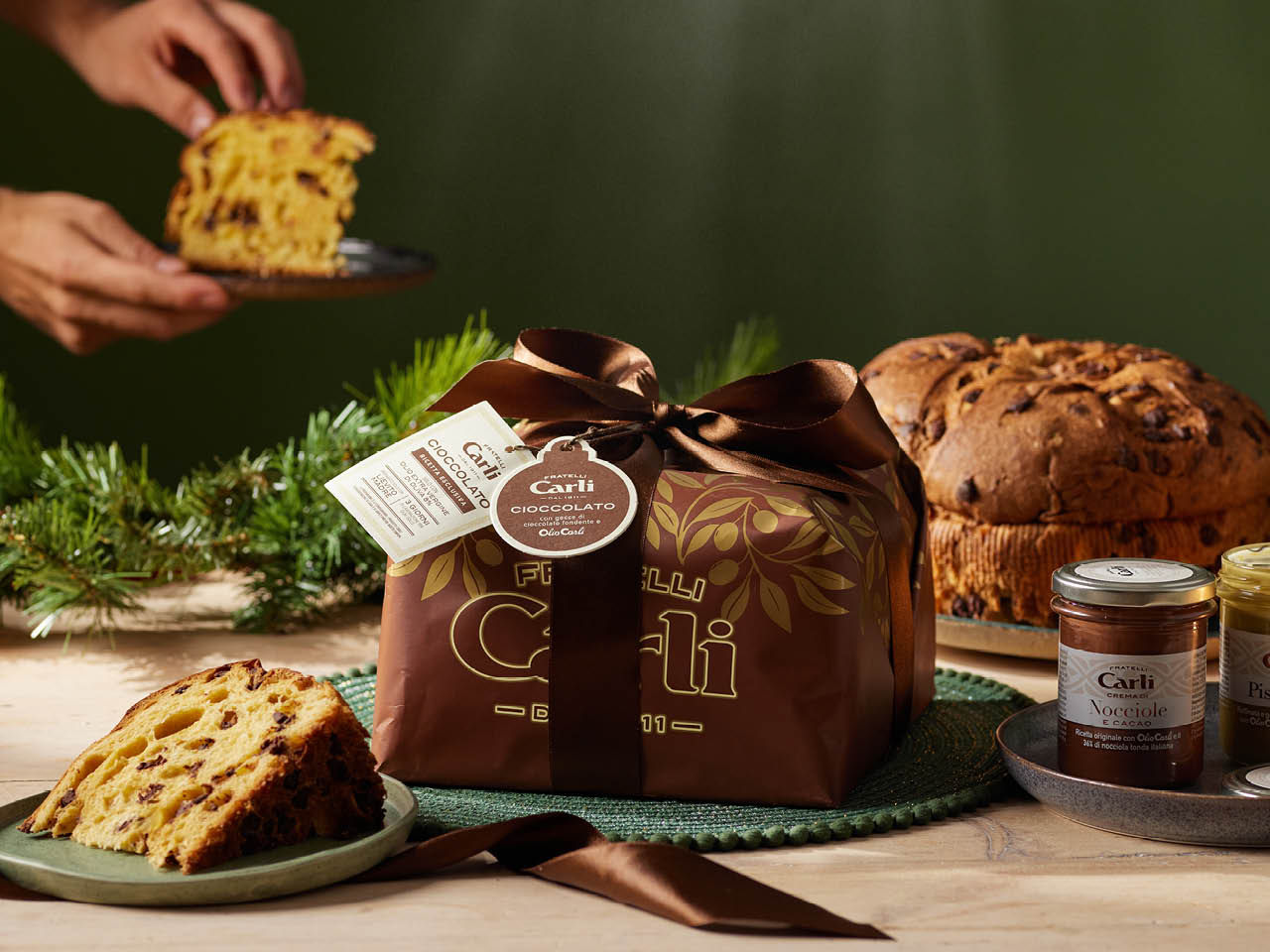 Panettone mit Schokolade