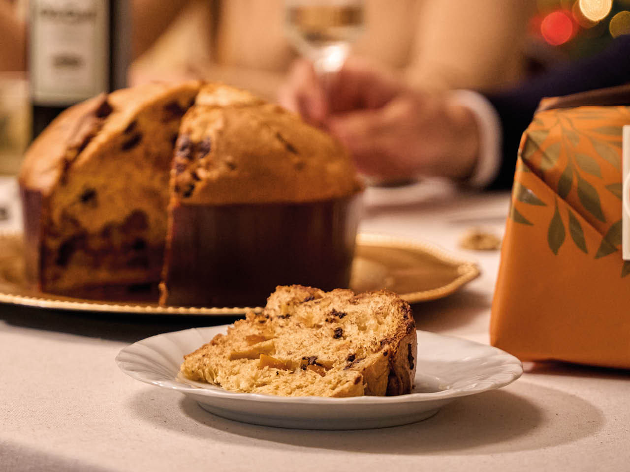 Panettone mit Orange und Schokolade