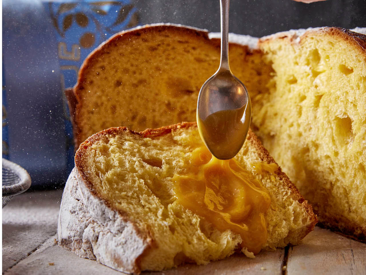 Rührkuchen und Fratelli Carli Marsala-Zabaglione-Creme
