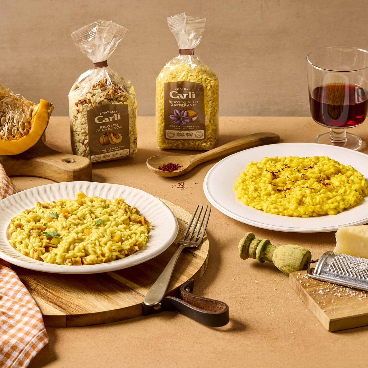 Pfanne mit Risotto