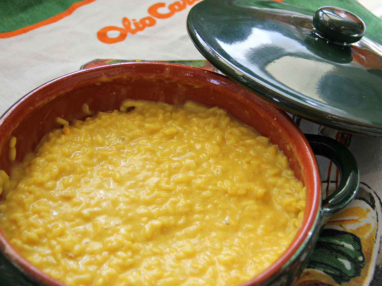 Pfanne mit Risotto