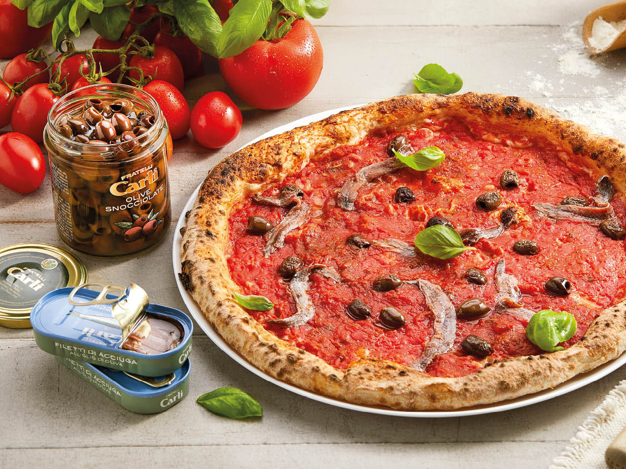 pizza mit sardellen 
