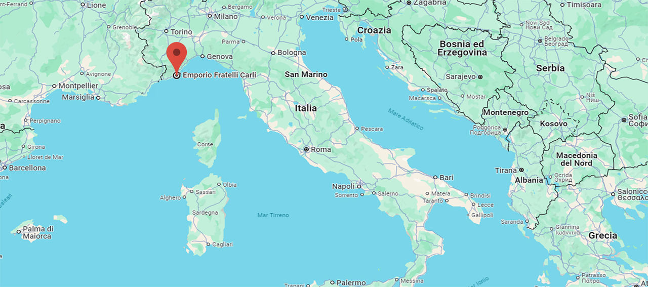 Karte von Italien