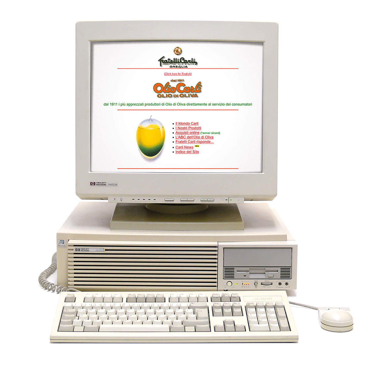 Die erste Internet-Seite