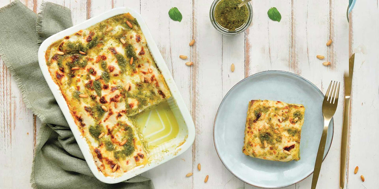 Lasagnes aux Artichauts et au Pesto 