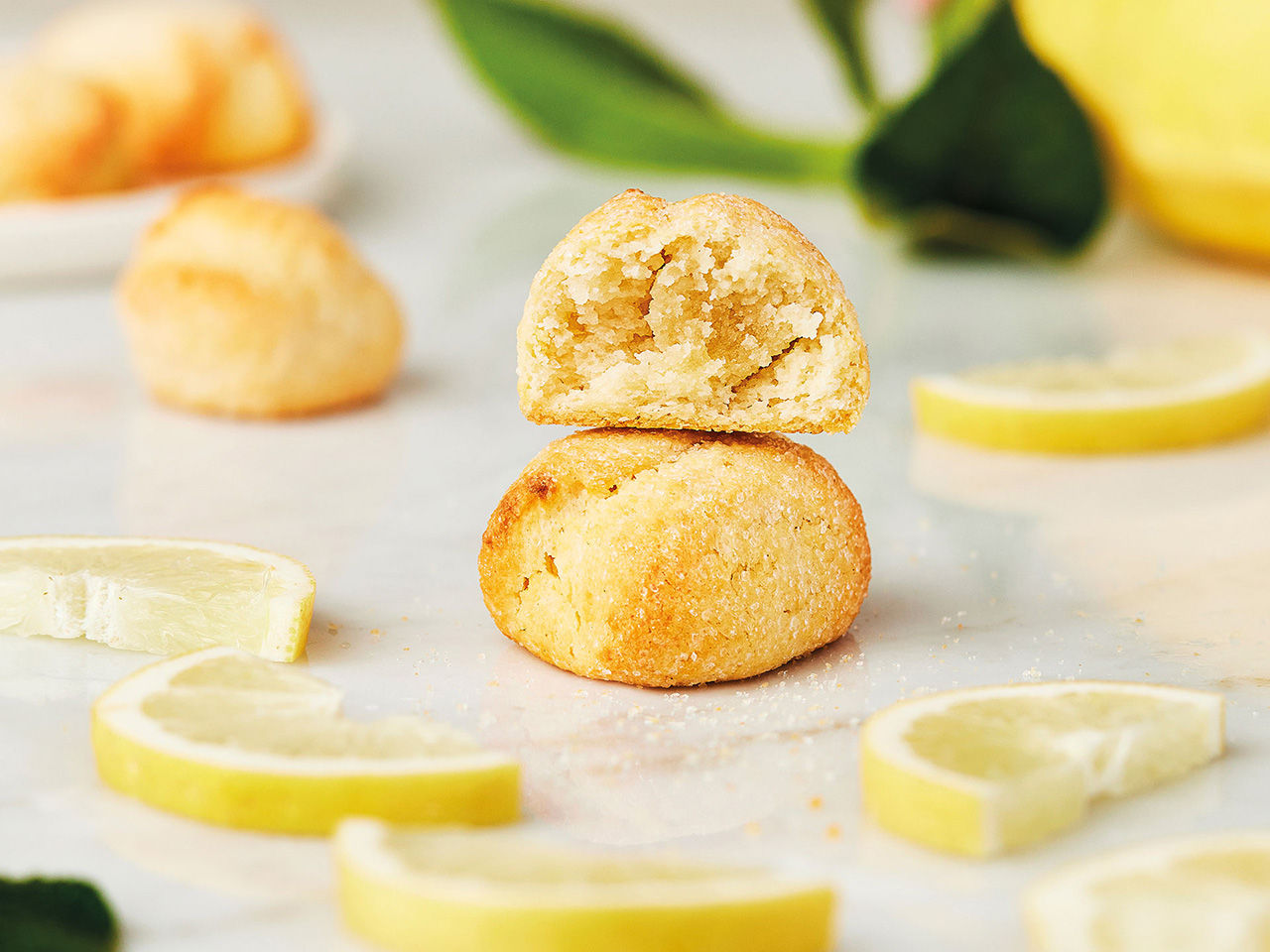 Amaretti au citron - Biscuit italien aux amandes parfumé au citron