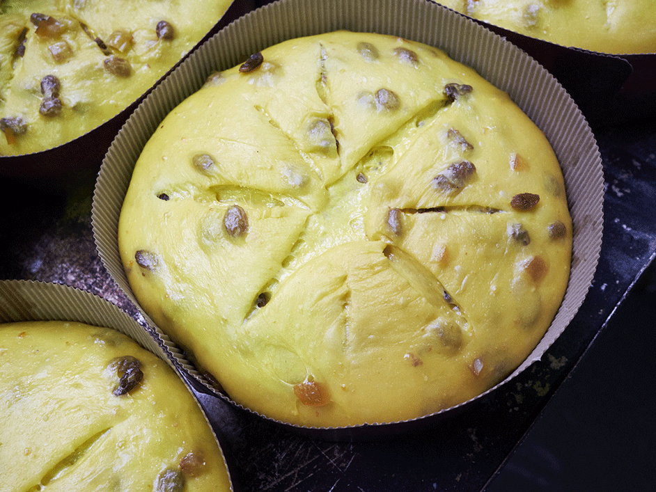 panettone poires et chocolat