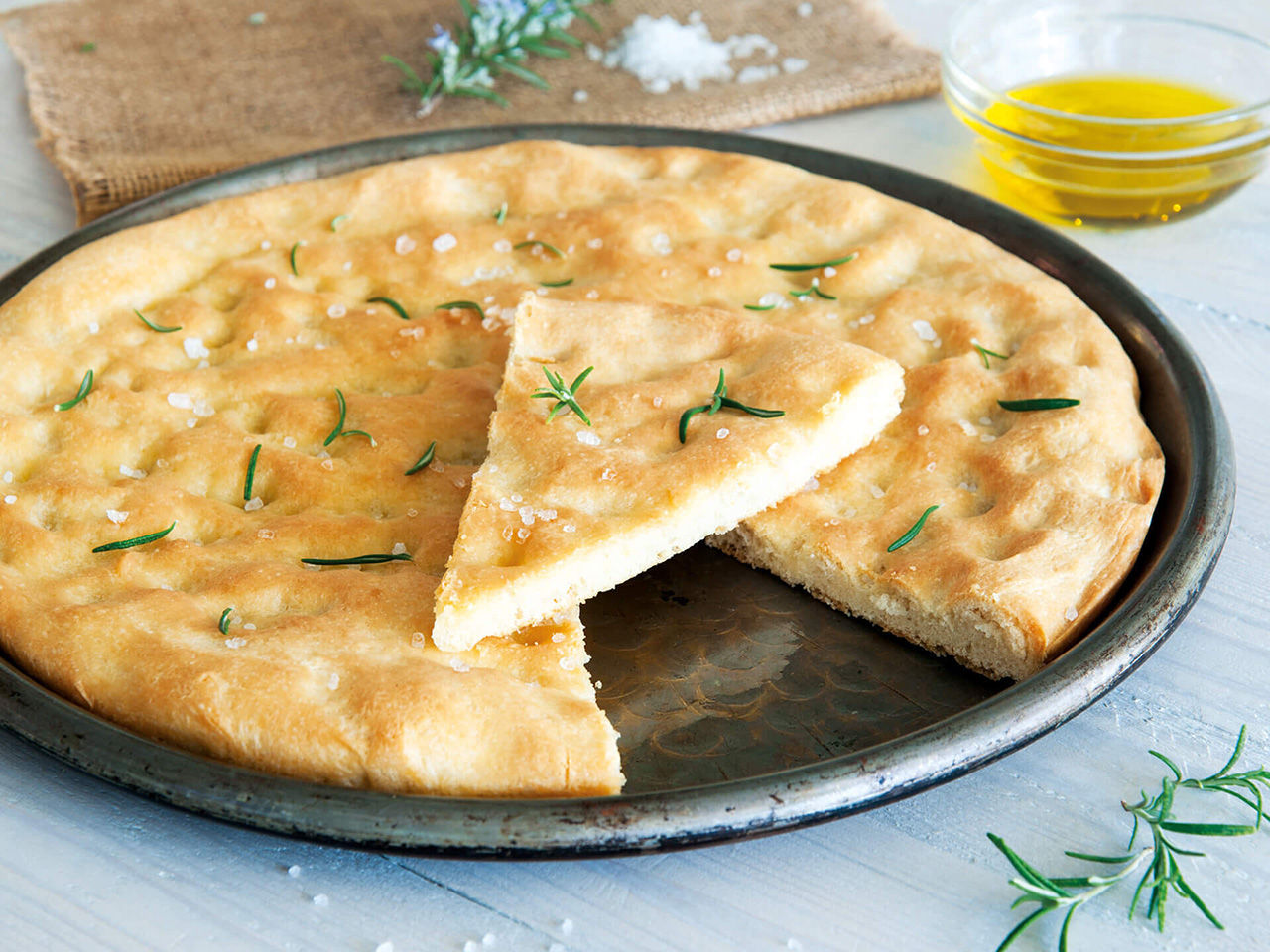 Fougasse au sel et romarin