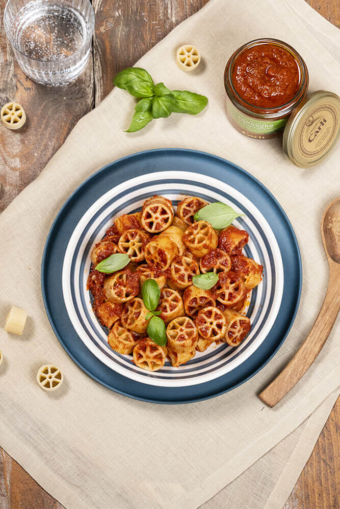 pates avec sauce tomate Fratelli Carli
