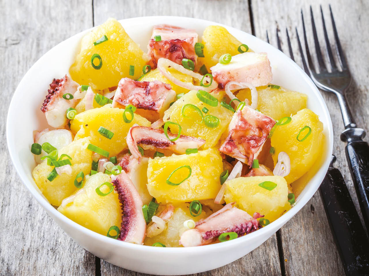 Salade de poulpe aux pommes de terre