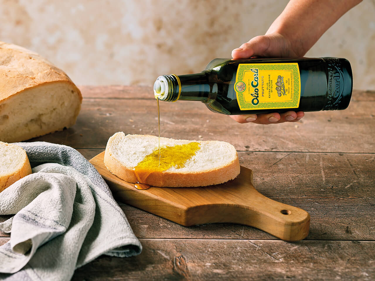 olio su pane