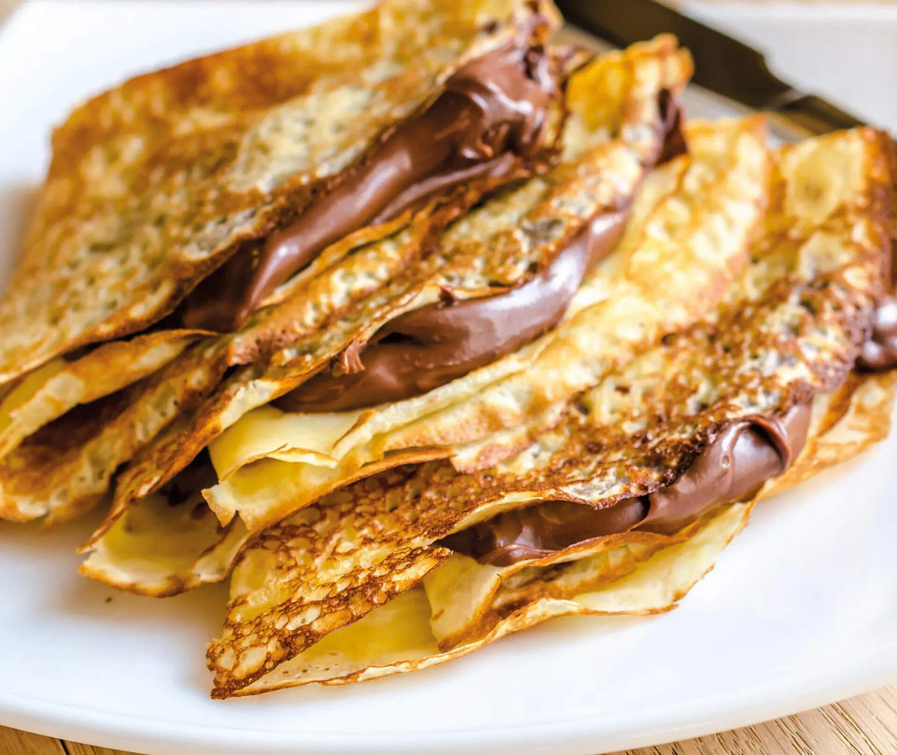 Crêpes à la crème de noisette