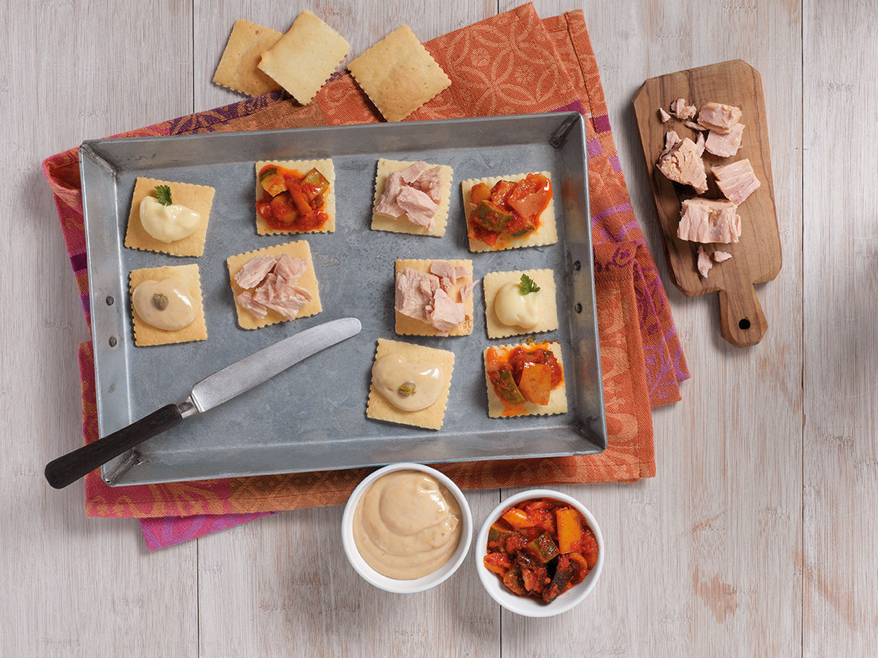 apéritif avec la focaccia carli
