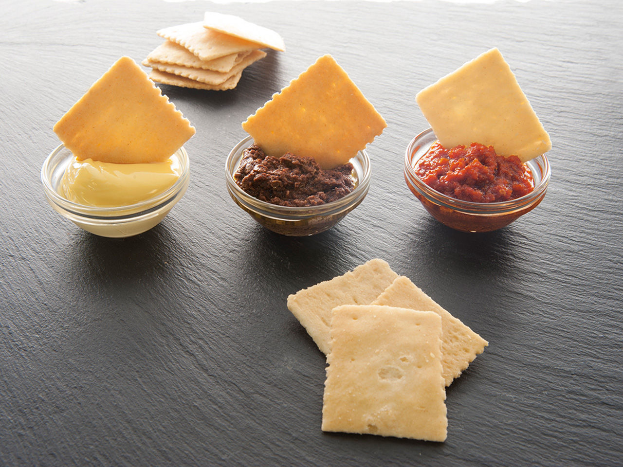 tartines de focaccia croquante