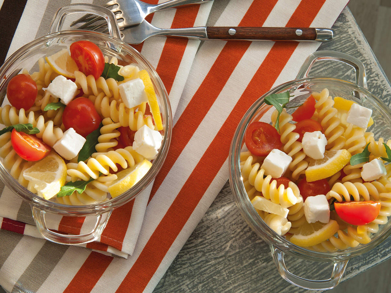 Fusilli avec les tomates