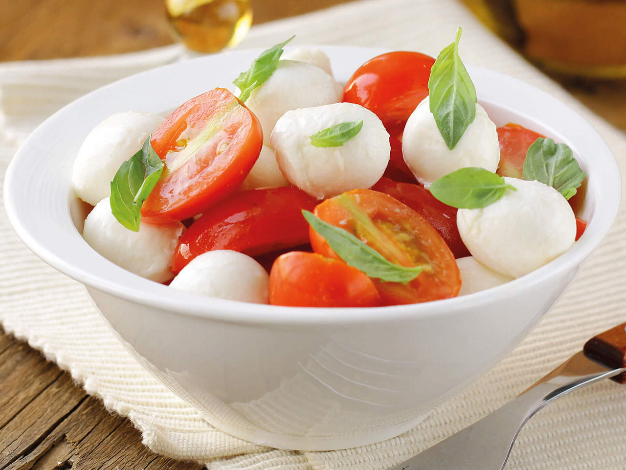 Tomates et mozzarella