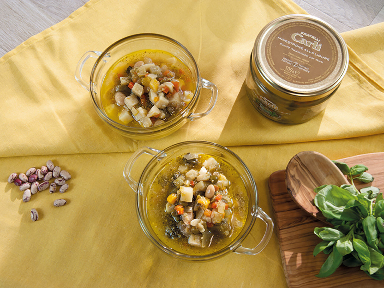 Deux portions de minestrone