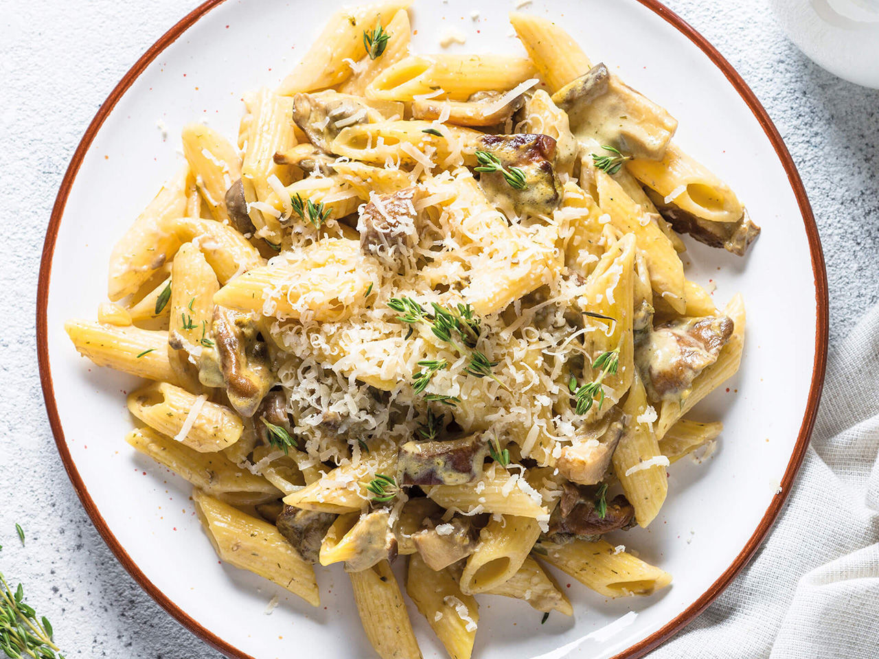Penne avec les cèpes