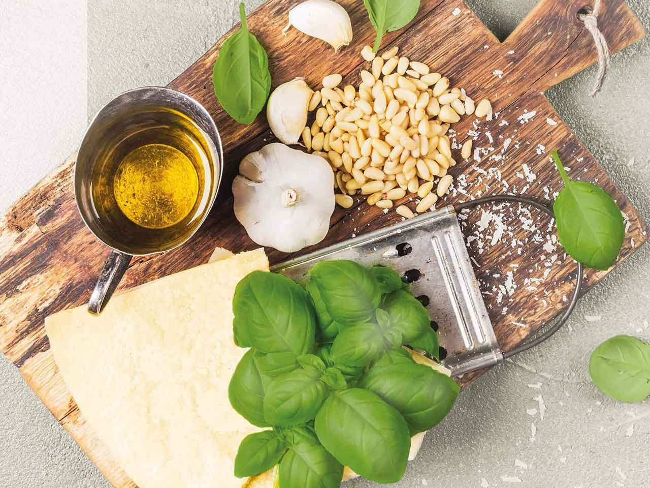 Ingrédients du pesto