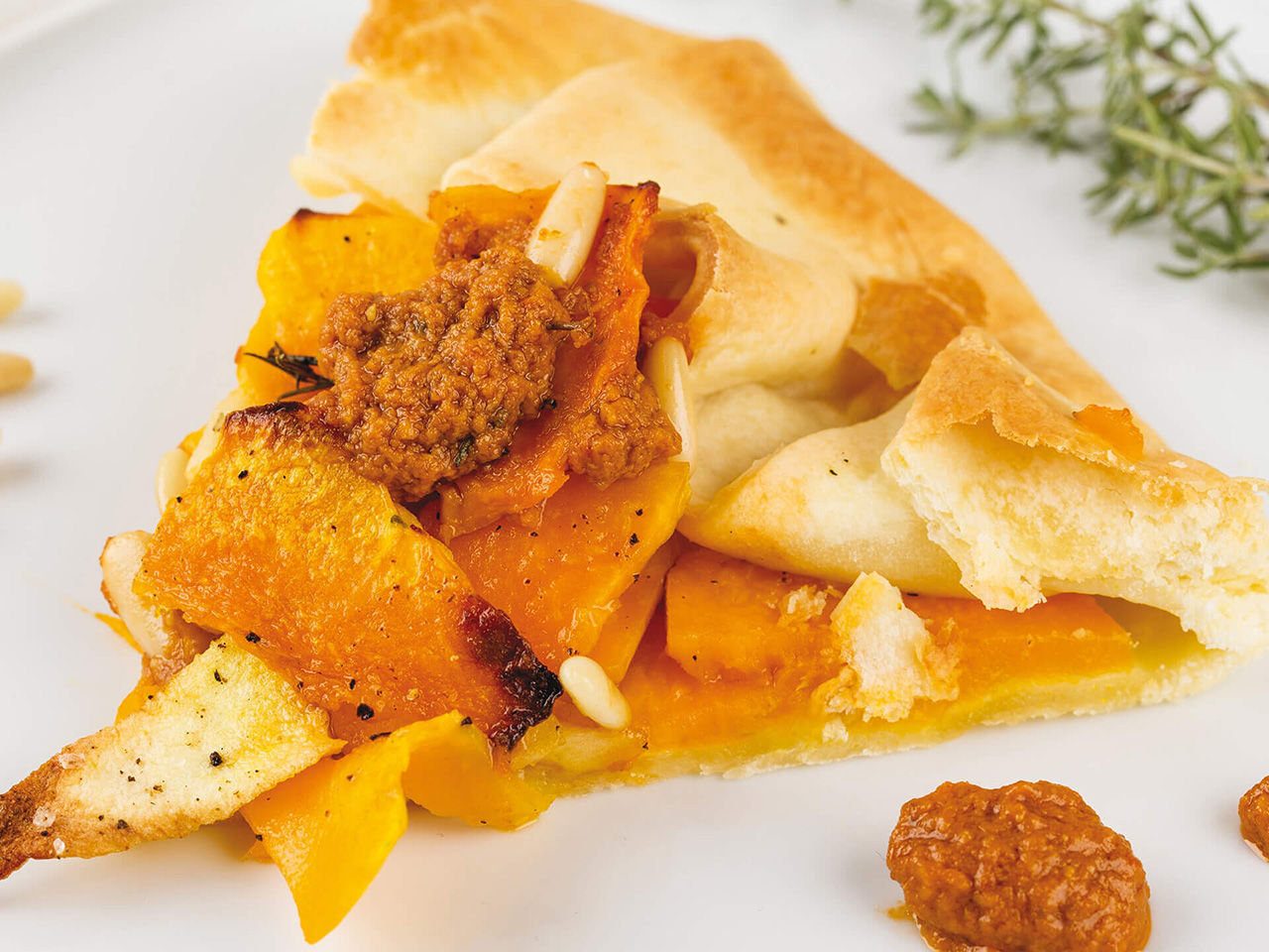 Quiche de poivron et pesto rosso