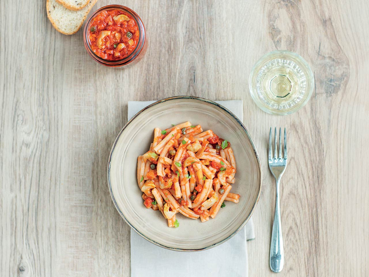 Risotto à la sauce aux artichauts