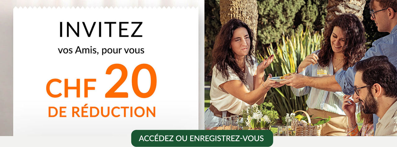 CHF 20 de réduction pour vous